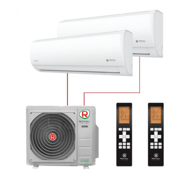 МУЛЬТИ СПЛИТ-СИСТЕМА ROYAL CLIMA MULTI FLEXI EU ERP 2RMN-18HN + RCI-TMN09HN 2 ШТ