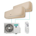 МУЛЬТИ СПЛИТ-СИСТЕМА HISENSE PREMIUM CHAMPAGNE FREE MATCH AMW2-18U4RXC + AMS-09UW4RVETG00С 2 ШТ