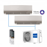 МУЛЬТИ СПЛИТ-СИСТЕМА HAIER FLEXIS Super Match 2U40S2SM1FA + AS25S2SF2FA-G 2 ШТ