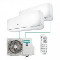 МУЛЬТИ СПЛИТ-СИСТЕМА HISENSE PREMIUM DESIGN FREE MATCH AMW2-18U4RXC + AMS-09UW4RVETG00 2 ШТ