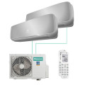 МУЛЬТИ СПЛИТ-СИСТЕМА HISENSE PREMIUM SILVER FREE MATCH AMW2-18U4RXC + AMS-09UW4RVETG00S 2 ШТ