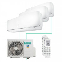 МУЛЬТИ СПЛИТ-СИСТЕМА HISENSE PREMIUM DESIGN FREE MATCH AMW4-27U4RJC + AMS-09UW4RVETG00 3 ШТ